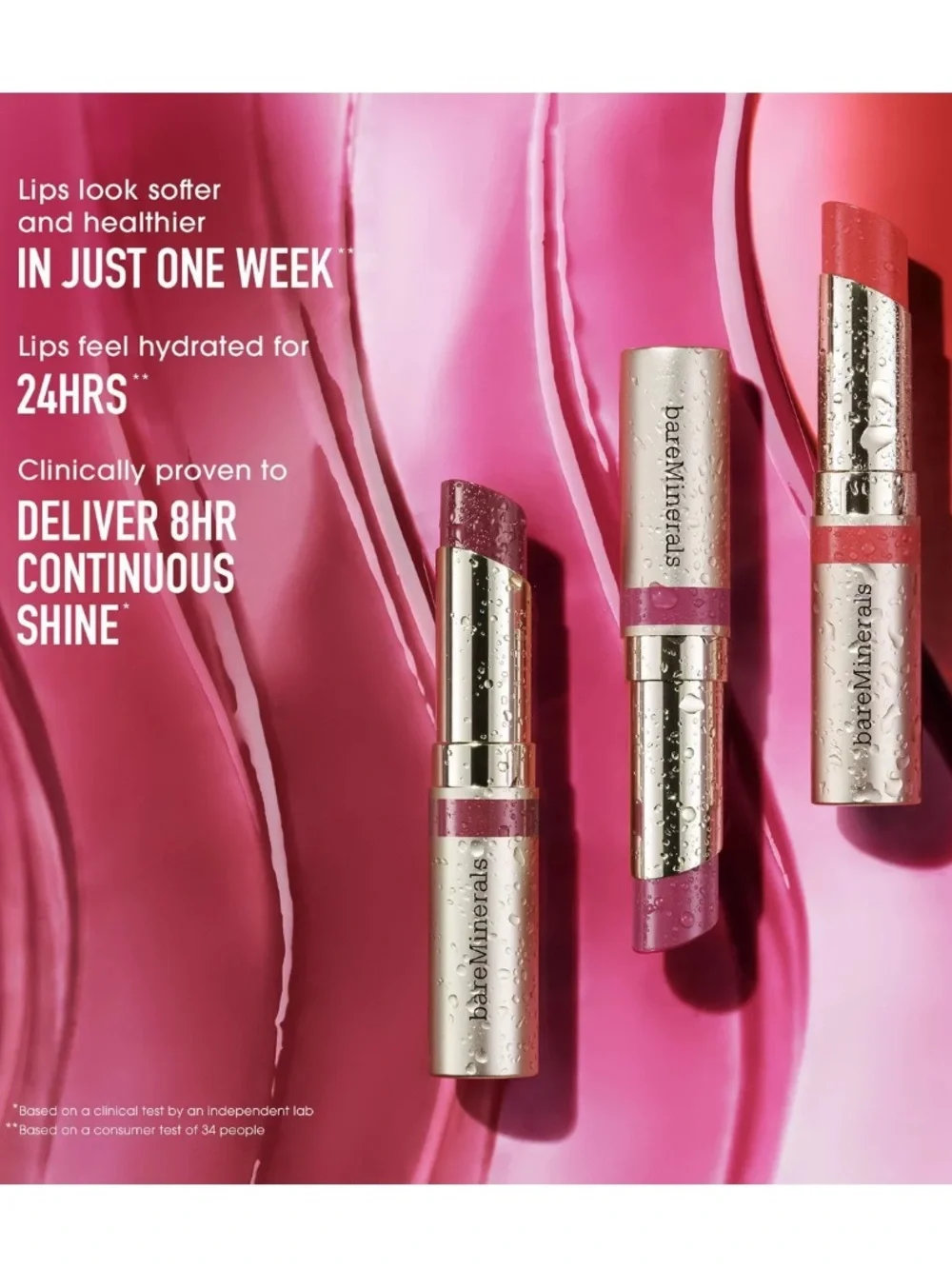 bareMinerals Dewy Lip Gloss-Balm in Affection 3g BRAND NEW IN BOX